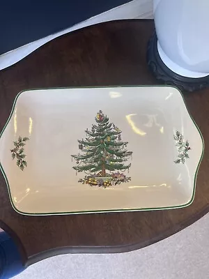 Buy SPODE DECORATIVE SERVING PLATE Christmas Tree - Mince Pie Plate 12  - • 10£