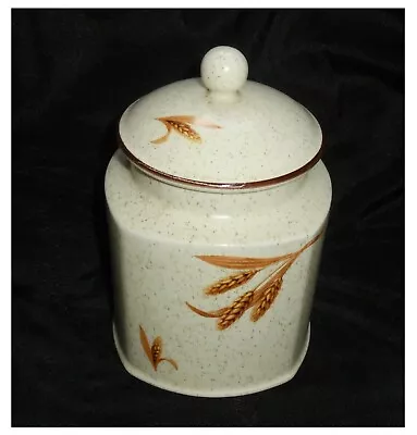 Buy Arthur Wood England  GOLDEN WHEAT  Lidded Storage Jar 18cms High • 10.75£