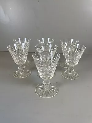 Buy Vintage Set 7 Irish Waterford Crystal Tramore Wine Claret Glasses • 89£