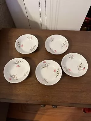 Buy Vtg Royal Duchess Fine China Bavaria Germany Mountain Bell Set Of 5 Berry Bowls • 19.57£