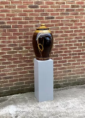 Buy CLIVE BOWEN STUDIO POTTERY HUGE 70cm TALL MONUMENTAL SLIPWARE EXHIBITION JAR • 495£