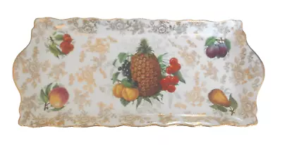 Buy Old Foley James Kent Staffordshire Vintage China Sandwich Plate - Fruit Pattern • 1.99£