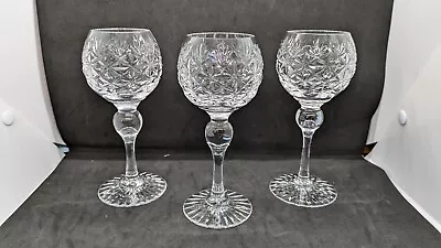 Buy 4 X Beautiful Vintage LYE STOURBRIDGE CRYSTAL Cut Glass Wine Glasses- Boxed • 20£