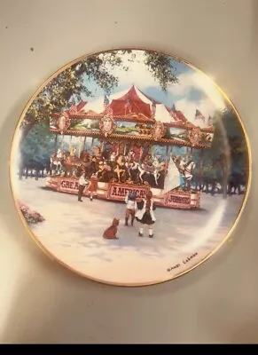 Buy Franklin Mint CAROUSEL EXCITEMENT Porcelain Collectors Plate By Sandi Lebron • 11£