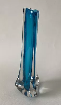 Buy Whitefriars Tricorn Vase #9750 Kingfisher Blue • 14.99£