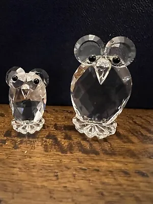 Buy Two Crystal Glass Owls • 9.95£