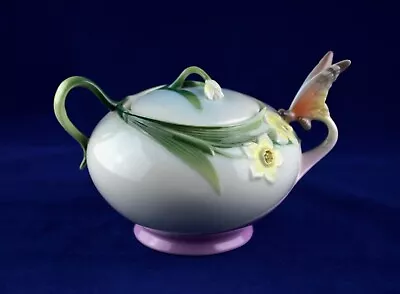 Buy Franz Porcelain Papillon Butterfly Lidded Suagr Bowl - XP1877 - PERFECT • 29.50£