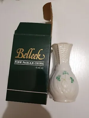 Buy Belleek Vintage Fine Parian China Leitrim Vase Boxed • 16.99£