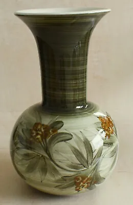 Buy Jersey Pottery C I Channel Islands Souvenir 5.75” Vase Green With Brown Berries • 5£