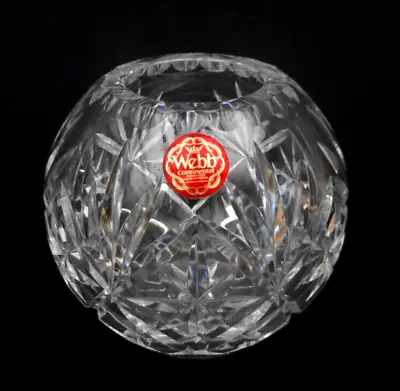 Buy Webb Continental Hand Cut Lead Crystal Flower Bowl - 12.5 Cm (5 ) Di'r • 14.99£