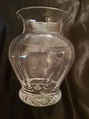 Buy Dartington, Vintage  Lead Crystal Cut Glass Vase, Ripple Effect, • 7£