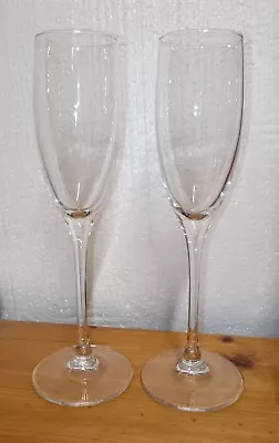 Buy Pair Luminarc French Champagne Flute Glasses Clear Prosecco Wine Glassware 9  • 3.99£