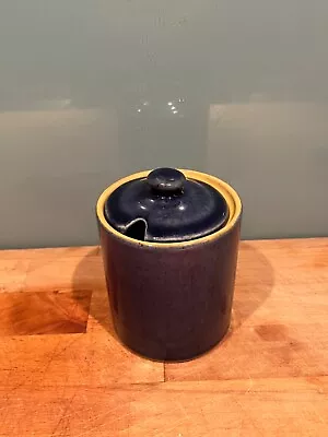 Buy Denby Cottage Blue  Jam Pot With Lid • 4.50£