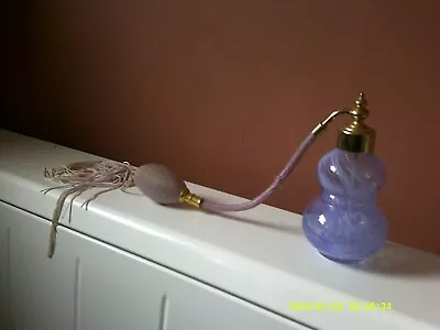 Buy Caithness Glass Perfume Atomiser Purple Swirl No Sticker Or Makers Mark • 9.99£