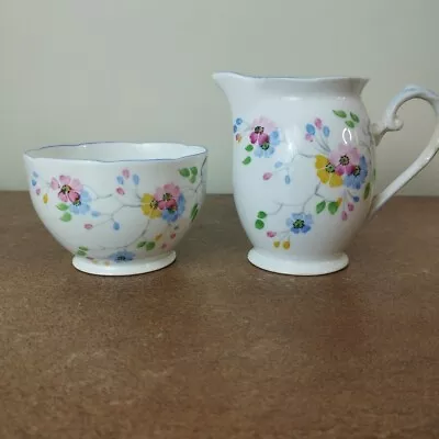 Buy Vintage 1940s Art Deco, Royal Grafton, Milk Jug Or Creamer & Sugar Bowl • 5.95£