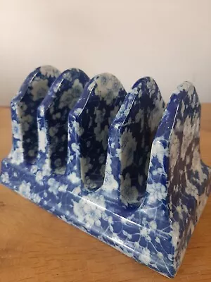 Buy Ironstone China Blue And White Ceramic Toast Rack • 10£