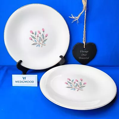 Buy Wedgwood & Co. PINK HOPE * 2 X DINNER PLATES (25cm) * Vintage 1950s VGC • 10£