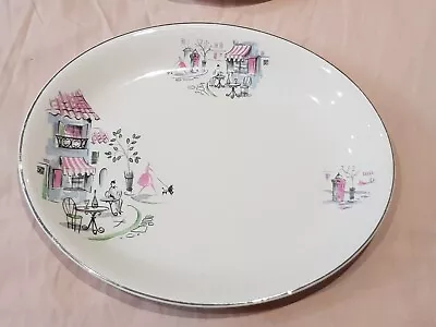 Buy Vintage 1950s Alfred Meakin  Montmartre  Rare 3 Scene 12  Serving Platter. VGC • 16.50£