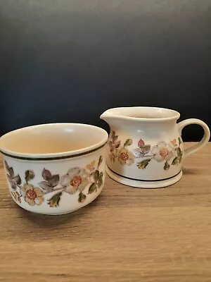 Buy Marks & Spencer Autumn Leaves Design Milk Jug And Sugar Bowl • 5£