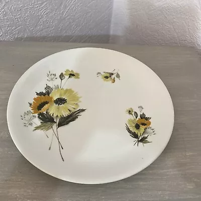 Buy Vintage Alfred Meakin Plate Glo-white Wild Flower 23cm Diameter 1950s Rare • 7.99£