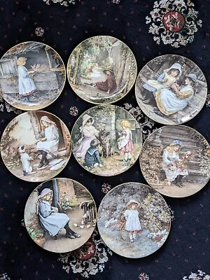 Buy Wedgewood Collectors Plates Yesterday's Child X 8 Mint Fantastic Lot • 60£