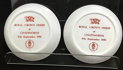 Buy Royal Crown Derby 'Imari Chatsworth Tray 1963' Matching Pair 9th September 1981 • 84.95£