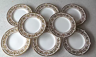 Buy Set Of 8 Royal Worcester Windsor 18cm Side Plates UNUSED MINT Stickers Attached • 27.50£