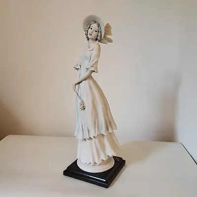 Buy Guiseppe Armani One Perfect Rose Lady Large Figurine Capodimonte Florence • 69.99£