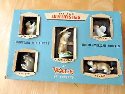 Buy Rare Wade First Whimsies Boxed Set 9, North American Animals • 15£