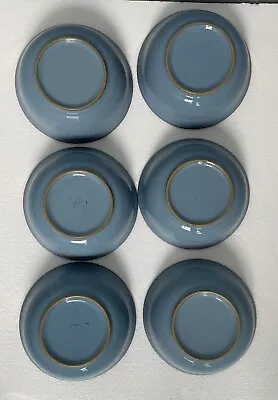 Buy 6 X Denby Colonial Blue Bowls  Approx 16 Cm (6 1/4 ) D  X Approx 6 Cm (2 3/8 ) H • 69.97£