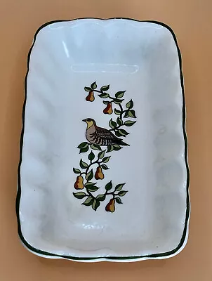 Buy Wade Partridge In A Pear Tree Royal Victoria Pottery England Rectangular Dish • 15.26£