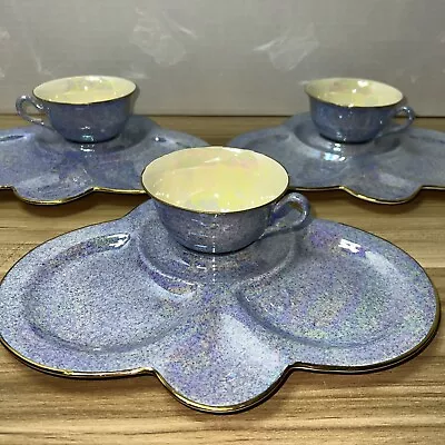 Buy Vintage Crown Ducal Ware Tea Cup & Saucer Snack Plate Tray England - 6 Pc - Rare • 88.53£