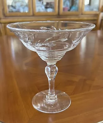 Buy STUART CRYSTAL COMPOTE PEDESTAL BOWL 6 3/4” Tall - SIGNED • 23.30£