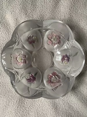 Buy Vintage Retro Glass Flower Fruit Bowl Decorative Dish • 8.49£