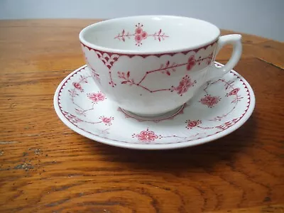Buy A  Furnivals Red Denmark  Breakfast / Tea Cup And Saucer • 6£