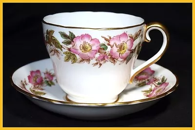 Buy Adderley Briar Rose Cups & Saucers - In Excellent Condition • 9.99£