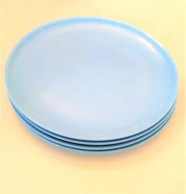 Buy Martha Stewart Everyday Dinner Plates Dinnerware Sky Blue Melamine 11  SET Of 4 • 13.97£