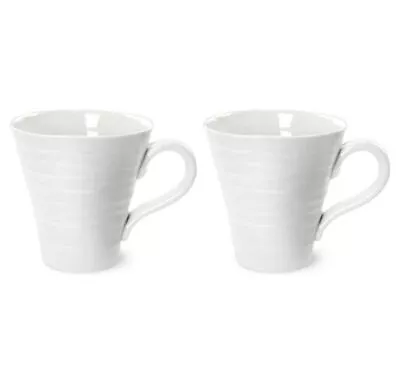 Buy Portmeirion Sophie Conran Mugs Dishwasher Safe 350ml Set Of 2 Piece White • 18.39£