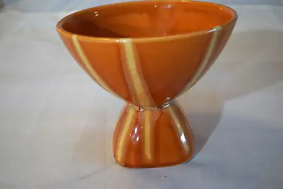 Buy Hull Art Pottery Continental Persimmon Orange Bowl 6 1/2  Mid Century Modern • 46.59£