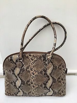 Buy Ladies Marks + Spencer Twin Handled Snake Print Bag . • 1£