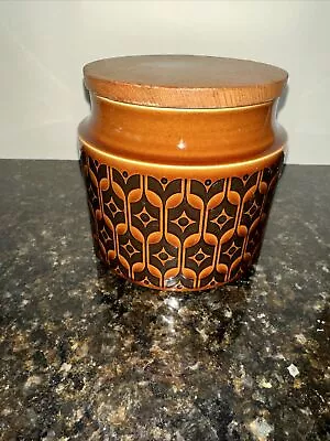 Buy Hornsea - Heirloom Brown - Storage Canister Jar Caddy Pot - 11cm - Retro Vintage • 4.99£
