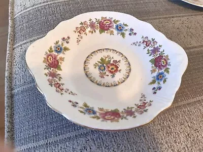 Buy Vintage Royal Grafton Fine Bone China  Malvern  Trinket Dish With Floral... • 4£