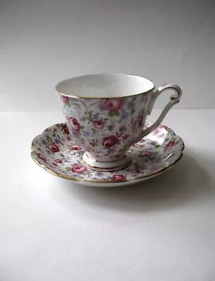Buy Vintage Footed Princess Anna Cup & Saucer, Fine Bone China, England • 25.16£