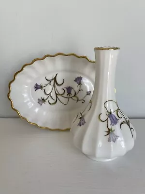 Buy Spode Fine Bone China Campanula Bud Vase & Trinket Dish Gift  England • 30£