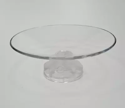 Buy Contemporary Glass Dish / Bowl On Pedestal In Style Of Lalique (26cmW X 10cmH) • 7.99£