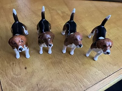 Buy Four Vintage Beswick Pottery Beagle Foxhounds /Dogs • 45£