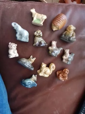 Buy 12 X Wade Whimsies , Chimp , Elephant , Sloth ,  2 X Squirrel, Cow , 2 X Dogs • 3£