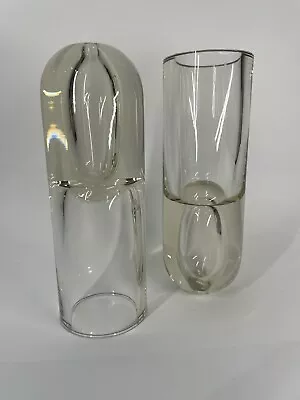 Buy Vintage Pair 2 Rare Dartington Crystal Frank Thrower  Mucho Macho  Vases • 15£