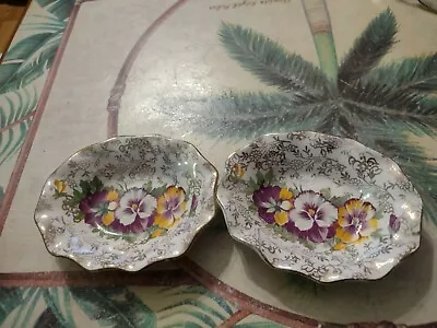 Buy Vintage James Kent Ltd Longton England 4  Violet Flower Trinket Dish #5022 • 16.77£