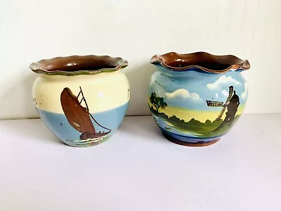 Buy Vintage TORQUAY POTTERY Vases/pots X 2 • 15£